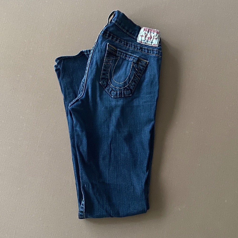 True Religion Casey Jeans Sz 28 Low Rise Skinny Denim Jeans